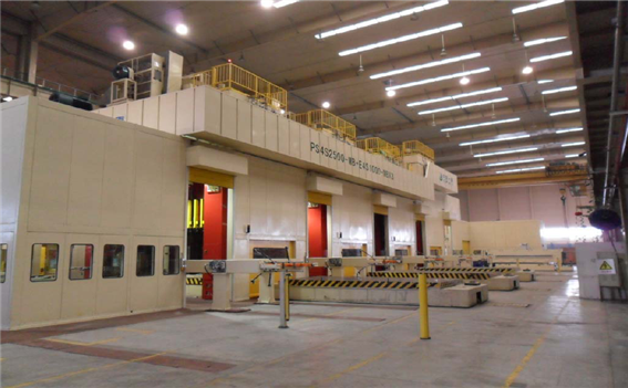 公司與KUKA、力士樂合作生產(chǎn)的江淮PS4S2500伺服沖壓線