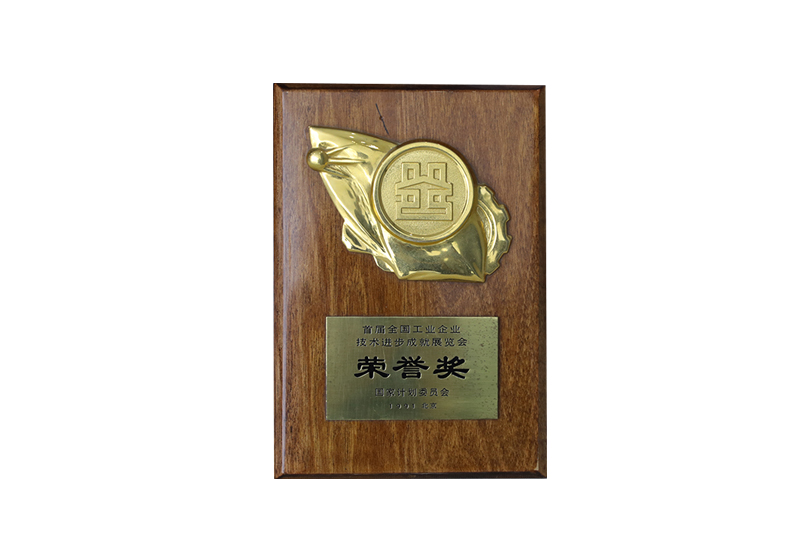 首屆全國(guó)工業(yè)企業(yè)技術(shù)進(jìn)步成就展覽會(huì)榮譽(yù)獎(jiǎng)